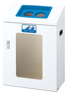 【貨物輸送無料】再利用ボックス席YIS-50 (青) 壜･カン YW-374L-ID 花・ガーデン・DIY-その他
