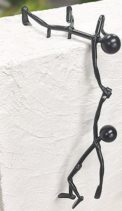 美濃手工芸品 Garden Goods 旗がしらのまさかの時 GGTK-1 色:メッキ+半ツヤ黒いこと 【貨物輸送無料】