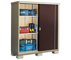 物置 屋外 イナバ物置　ナイソーシスター　KMW-177E　全面棚タイプ エリア限定送料無料 [製品5年保証] 収納 小型 タイヤ