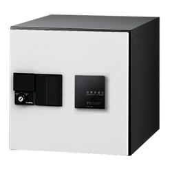 【捺印付】ナスタ デリバリーボックス(メカ式) D-ALL プッシュボタン錠 前入前出 ホワイト KS-TLJ360-F360N-W ※受注生産品｜環境生活