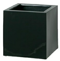 鷹見せ物  プランターキューブポット エカール(大)黒いこと COP-09LBK 365272 幅500×奥ぶかさ500×高さ500粍   KSK