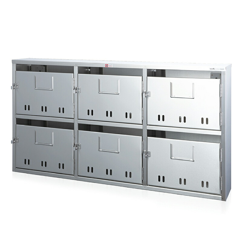 ステンレス製ポスト　ナスタ　MB6SA　2段3列　リユース品　在庫3台 ステンレス製ポスト ナスタ MB6SA 2段3列 リユース品 在庫3台