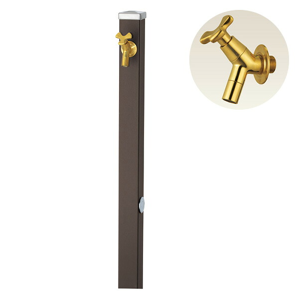 ユニソン　スプレスタンド60　左右仕様　マットブラウン　蛇口1個　ゴールド　600531210