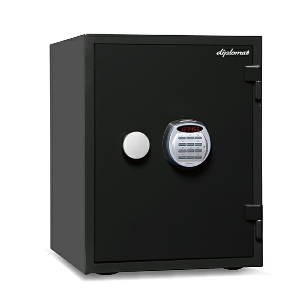 ディプロマット　デジタルテンキー式 60分耐火耐水 デザイン金庫 警報アラーム付 A530R3WRBLACK　ブラック 送料別途