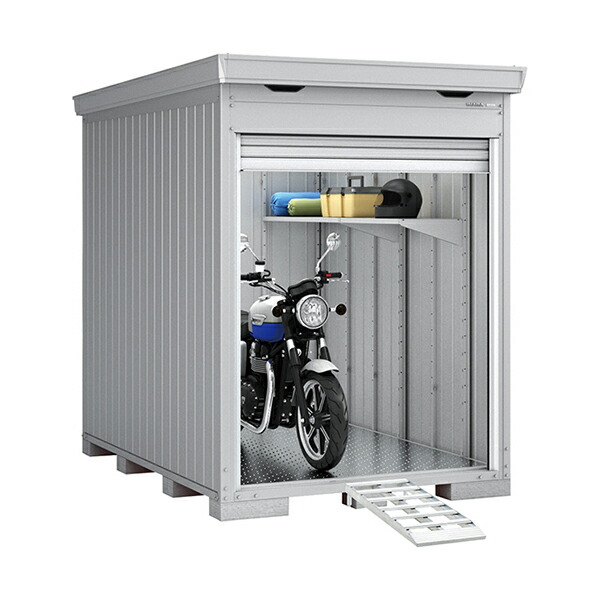横扉付き】物置き バイクガレージ 保冷 コンテナ 長さ約650cm×幅232cm