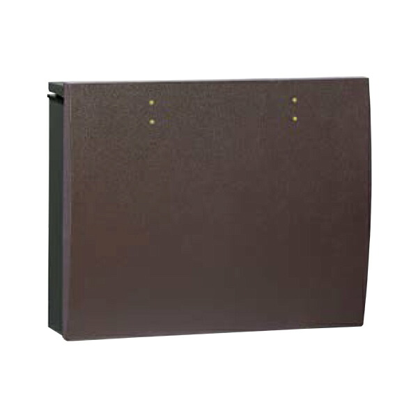 ユニソン 壁後ばらい郵便受け bolsa ボルサ 円柱錠 BK なめし革琥珀色 324301510