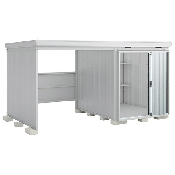屋根裏部屋 室外 イナバ屋根裏部屋 フォルタウィズ FW-22K+1822H 左方開放的あき場所 ご機嫌大屋根 多雪型 プラチナしろがね色 [生産品5年引き受ける] 納める 大型