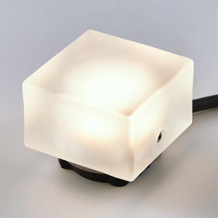 LIXIL 12V 庭園ともし火 美彩 グラスフロアライト角形床置印字機 シャイングレー 室外 防犯 外構 庭 照明装置 KSK