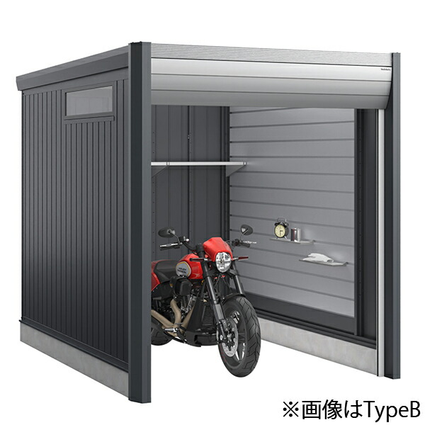イナバ物置 バイクガレージ アルシアフィット DM-2230HDA 豪雪型 TypeA 土間タイプ 車庫 屋外 倉庫 [製品5年保証]｜環境生活