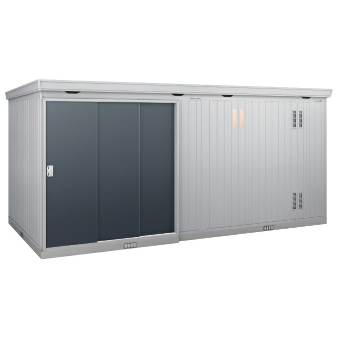 物置 屋外 イナバ物置 フォルタプラス FP-5226HT 多雪型 ハイルーフ 扉タイプ チャコールグレー [製品5年保証] 収納 大型