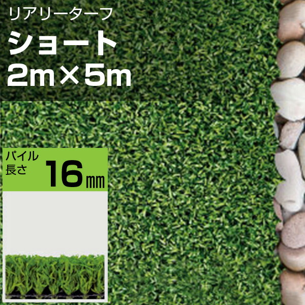 リアリーターフ 人工芝 遊撃手16粍 2m×5m 緑であること活動の領域 庭 ガーデニング 芝地 人間宅送りとどける不可