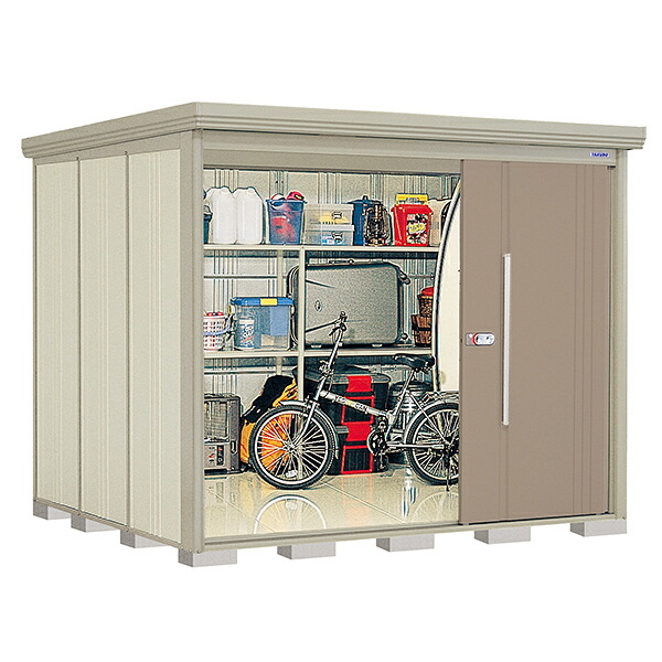 タクボ物置 Mr.ストックマン ダンディ ND-S2522 多雪型 標準屋根 背面棚タイプ 屋外 大型 倉庫 タイヤ 庭 収納 [製品5年保証][正規代理店]｜環境生活
