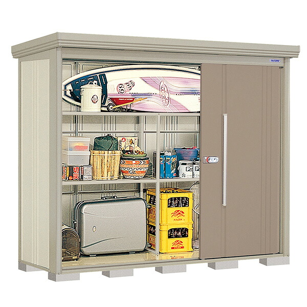 タクボ物置 Mr.ストックマン ダンディ ND-Z2508 一般型 結露減少屋根 背面棚タイプ 屋外 大型 倉庫 タイヤ 庭 収納 [製品5年保証][正規代理店]