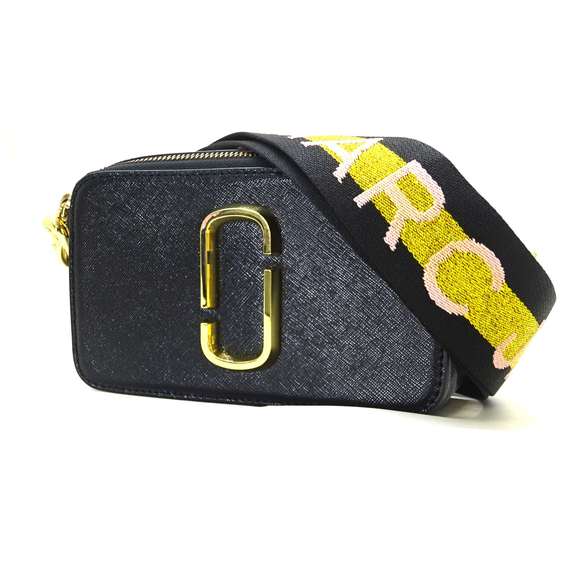 【中古】MARC JACOBS マークジェイコブス スナップショット ショルダーバッグ カメラバッグ M0014146 レディース ミニバッグ 鞄 ポーチ ファスナー式 ブラック系 店舗併売品