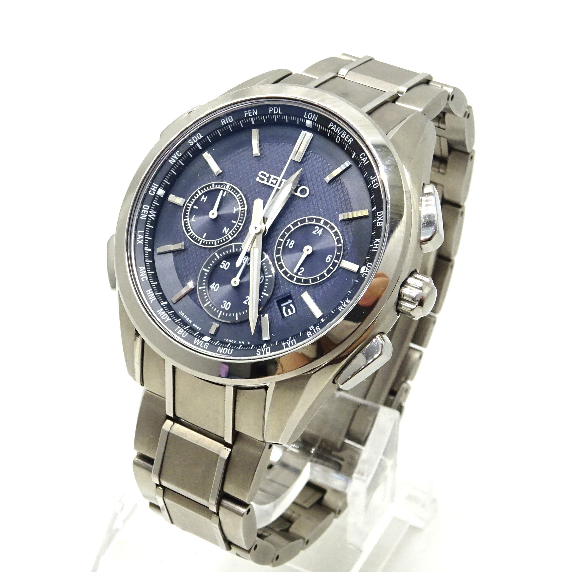 新品同様　SEIKO SAGA165/8B54-0BC0 ソーラー電波 メンズ SEIKO/セイコー】 ブライツ ワールドタイム SAGA165 8B54-0BC0