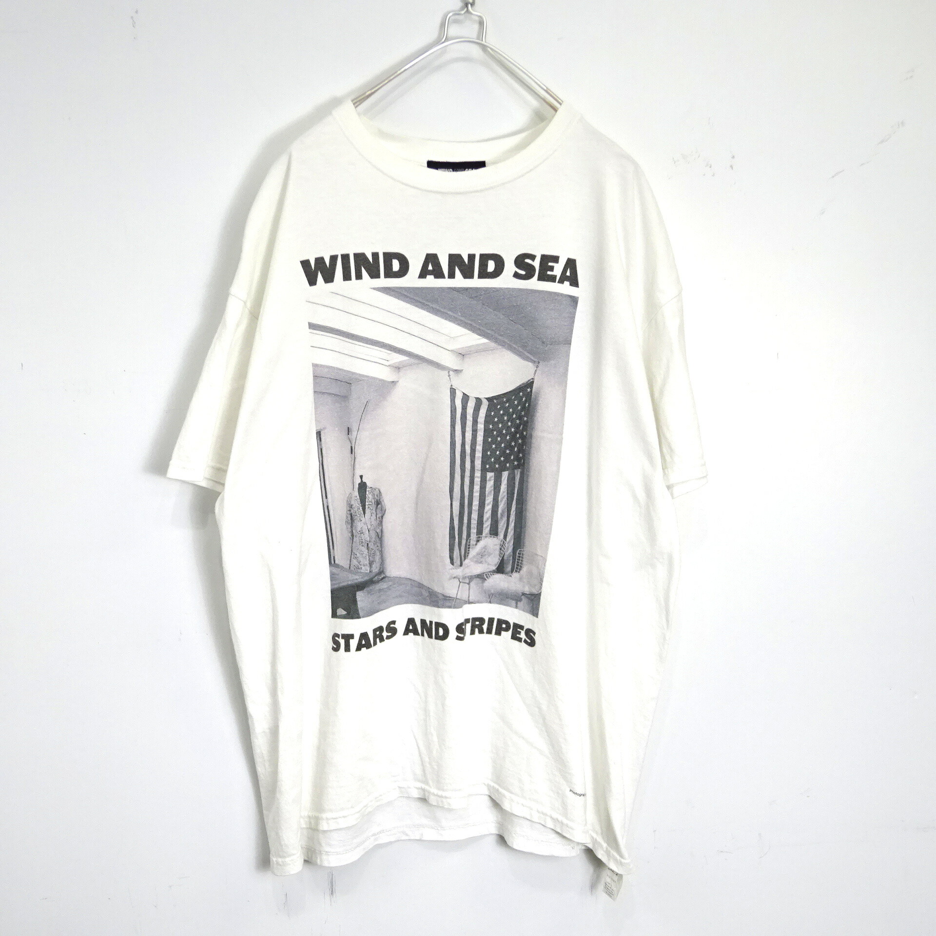 ウィンダンシー　リベーレ　ロンT Mサイズ ホワイト Printstar ロンT 無地 大きいサイズ 厚手 5.6オンス