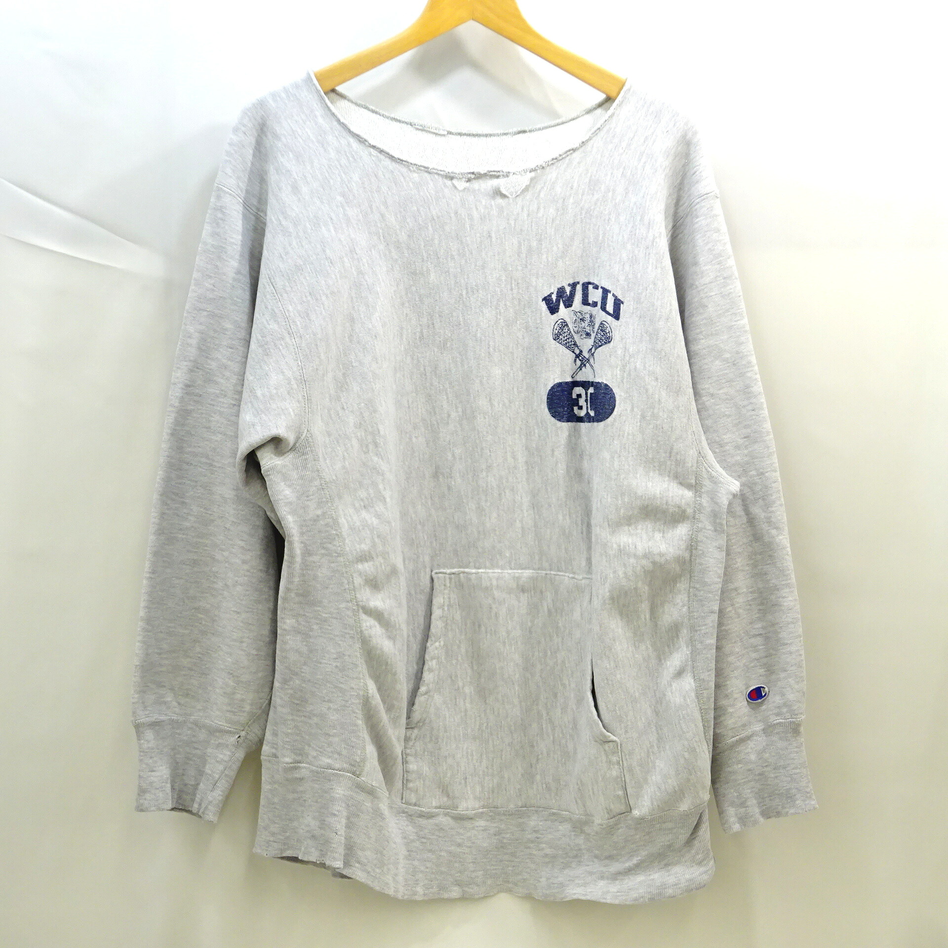 【中古】 Champion チャンピオン Reverse Weave リバースウィーブ スウェット シャツ カットオフ メンズ レディーストップス 古着 ヴィンテージ ビンテージ コットン 綿 サイズ 不明 グレー系 店舗併売品