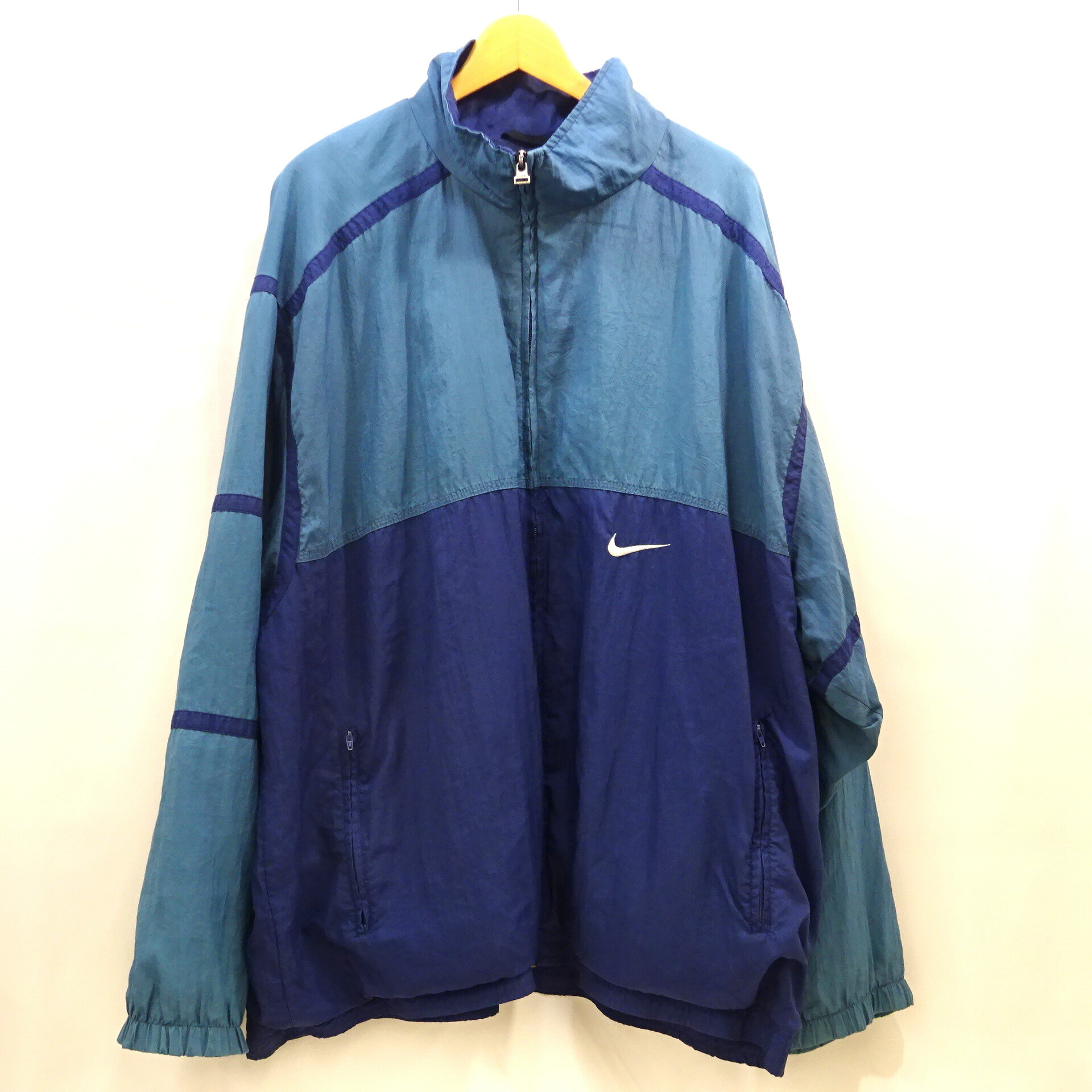 楽天市場】90s NIKE スウォッシュ ロゴ 刺繍 プルオーバー ナイロン