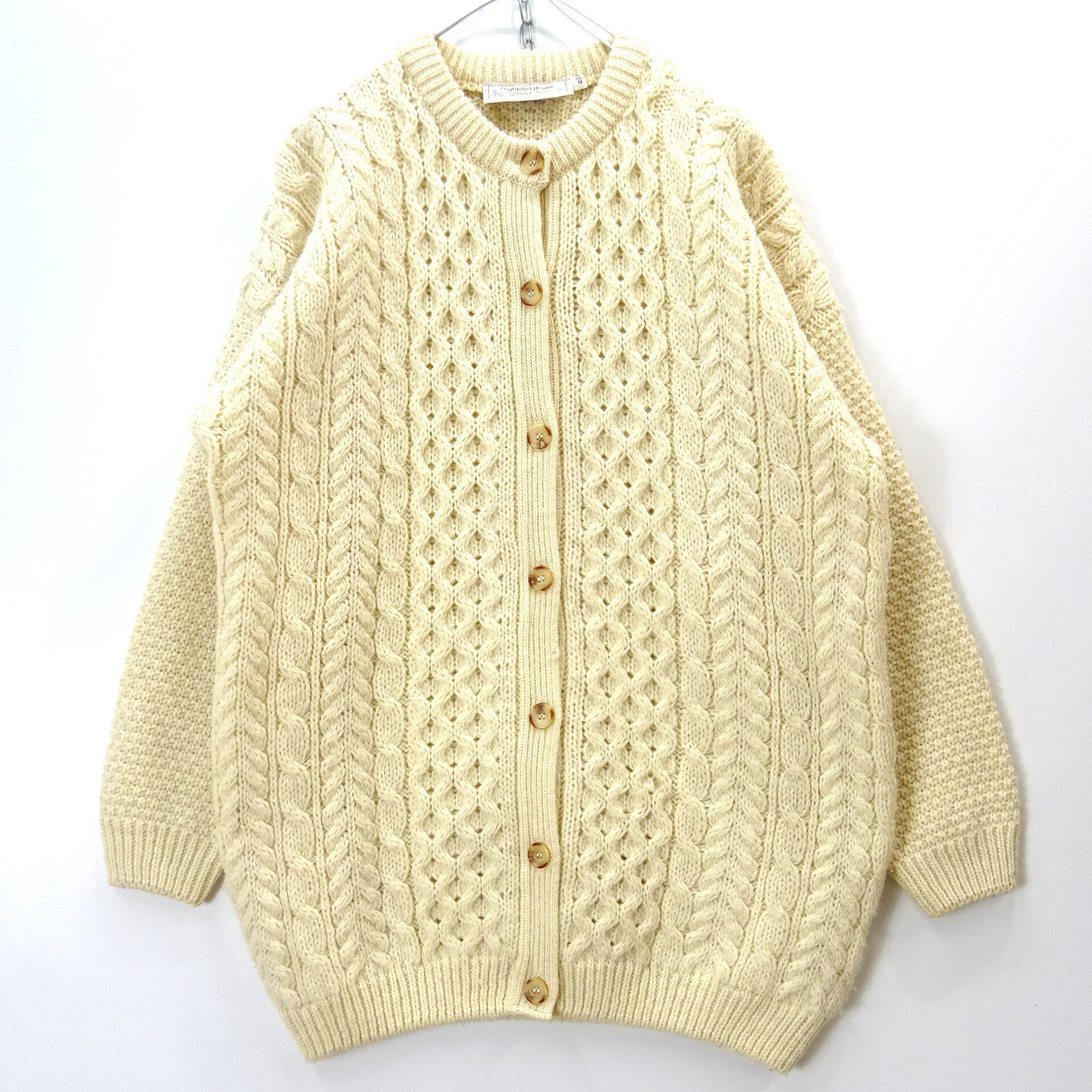 楽天市場】EVCON SHETLAND WOOL LOW GAUGE CARDIGAN GREEN サイズ3 223