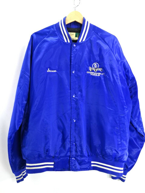 【楽天市場】【中古】古着 Wear Guard ウェアーガード 中綿 スタジャン 長袖 L/S ナイロン 台湾製 USED ユーズド メンズ