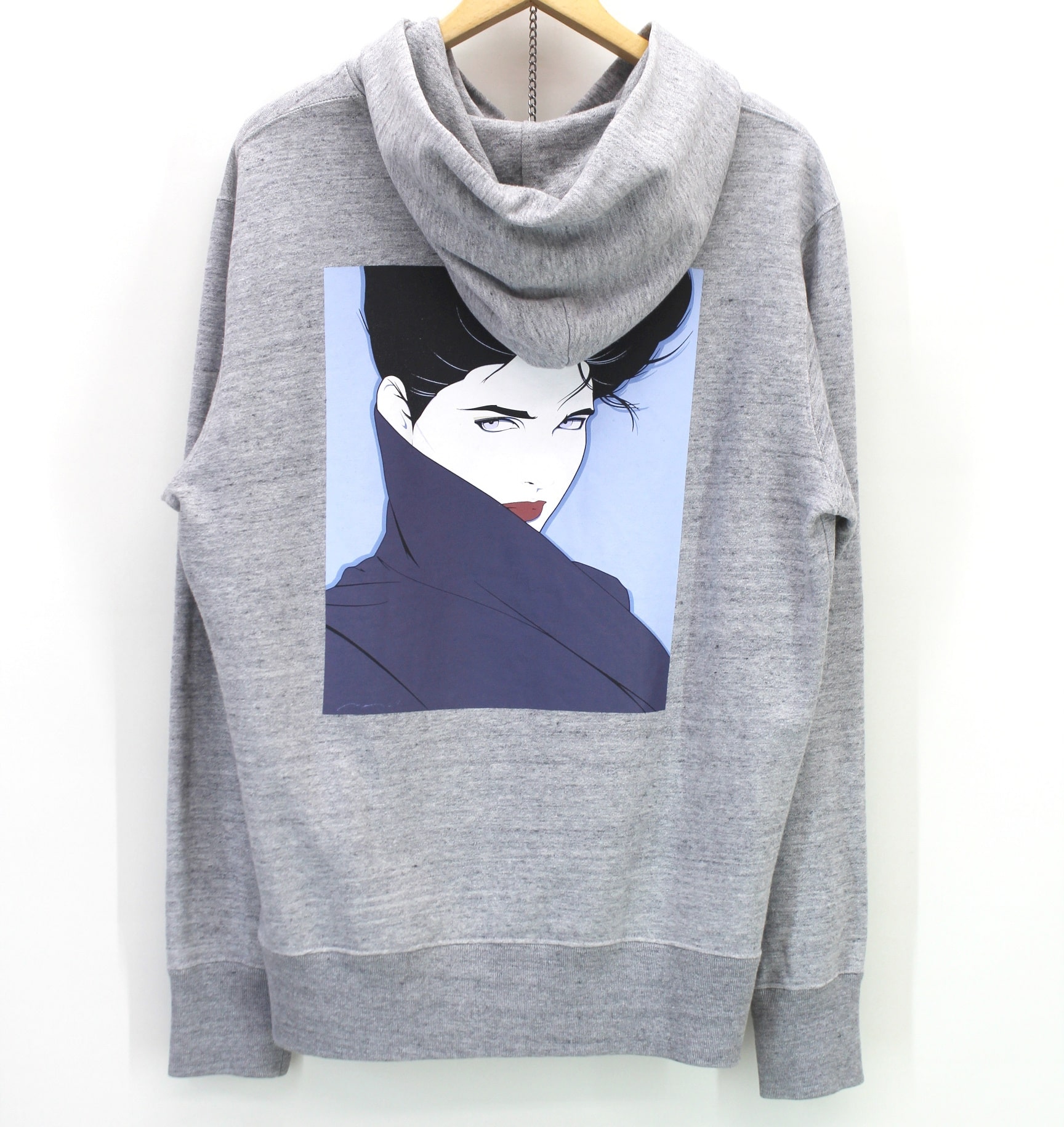 【中古】HUF ハフ × Patrick Nagel パトリックナゲル パーカー 大きさM 薄墨色
