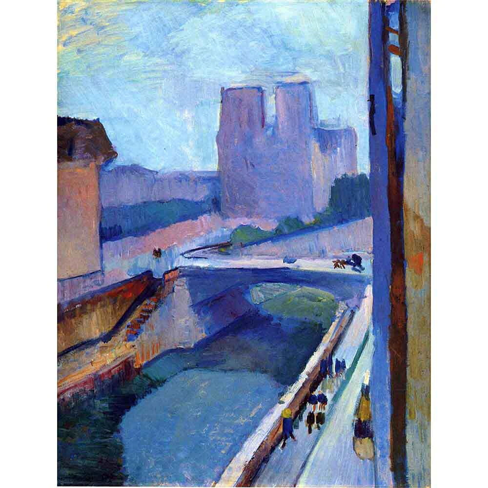 夕方のノートルダムの風景 【15号】 アンリ・マティス 【 額縁が選べる 額入り 複製画 絵画 】｜マスクのエコワン