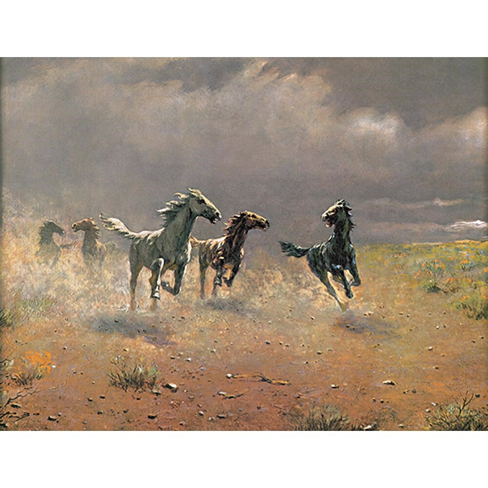 楽天市場】アルボー 荒野の群馬 10号 立体複製名画 美術品