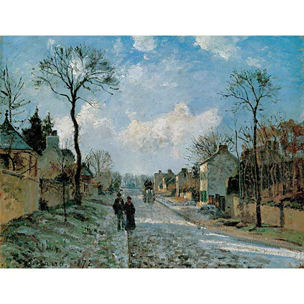 絵画 額装絵画 カミーユ・ピサロ 「ルーヴシェンヌへの道」 世界の名画
