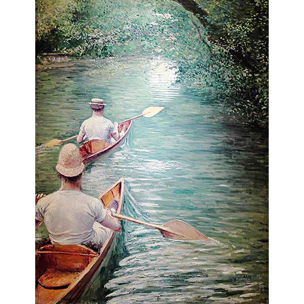 カヌー 【15号】 ギュスターヴ・カイユボット 【 額縁が選べる 額入り 複製画 絵画 】|マスクのエコワン