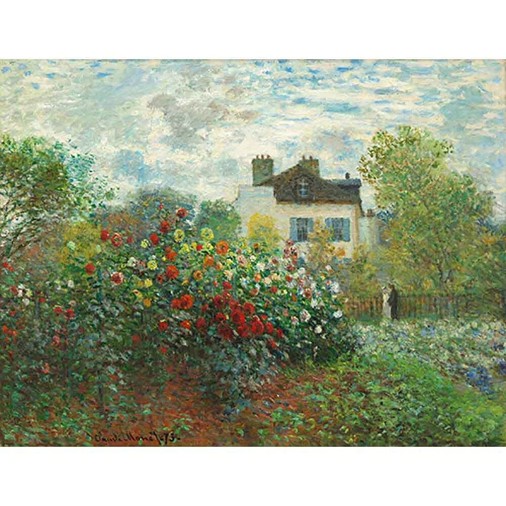 アルジャントゥイユのモネの庭 【15号】 クロード・モネ 【 額縁が選べる 額入り 複製画 絵画 】｜マスクのエコワン