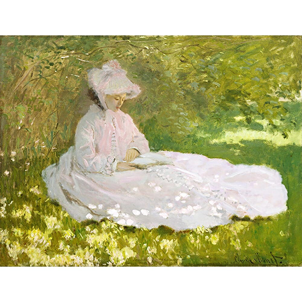 春 【15号】 クロード・モネ 【 額縁が選べる 額入り 複製画 絵画 】｜マスクのエコワン