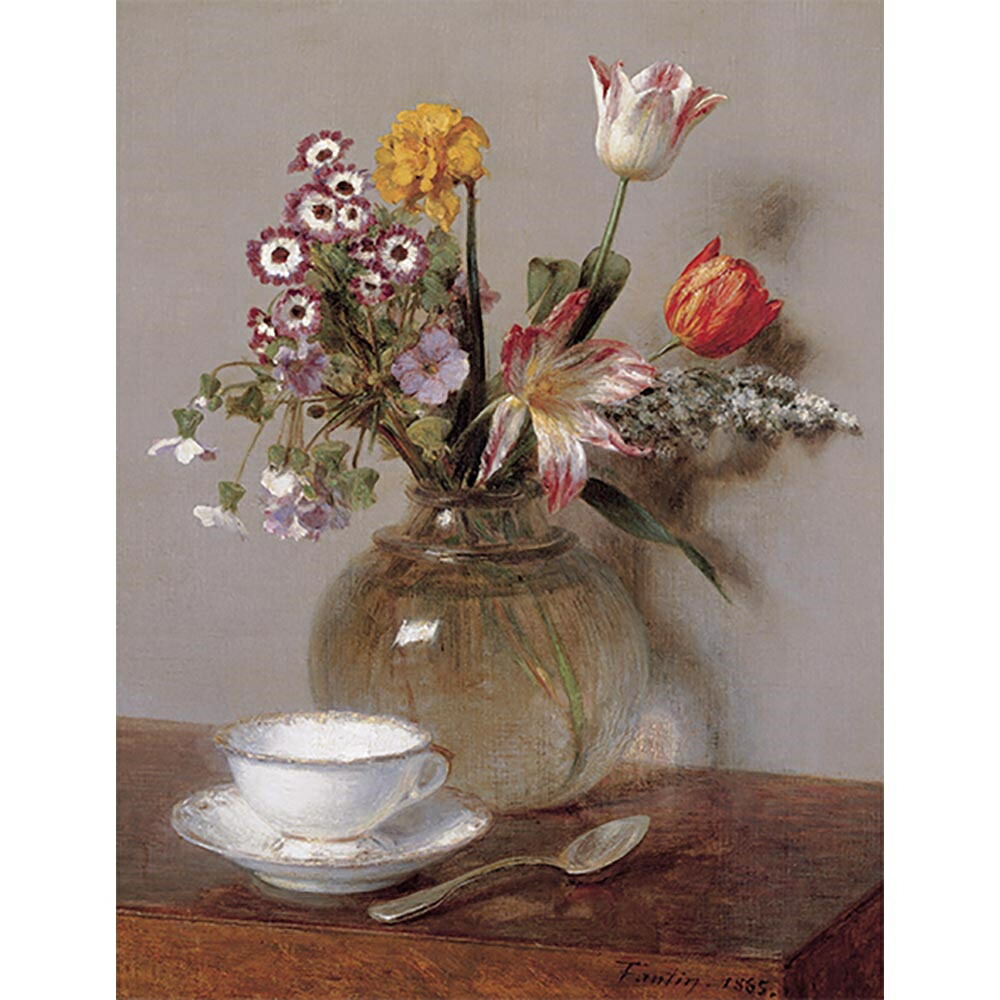 楽天市場】花瓶の花とコーヒーカップ 【10号】 アンリ・ファンタン