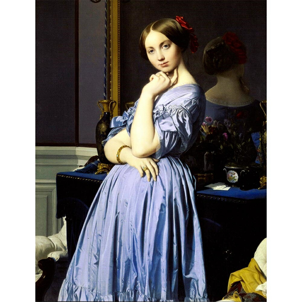 楽天市場】ドーソンヴィル伯爵夫人の肖像 【8号】 ドミニク・アングル