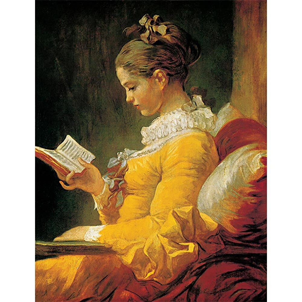 読書する娘ジャン・オノレ・フラゴナールの絵画