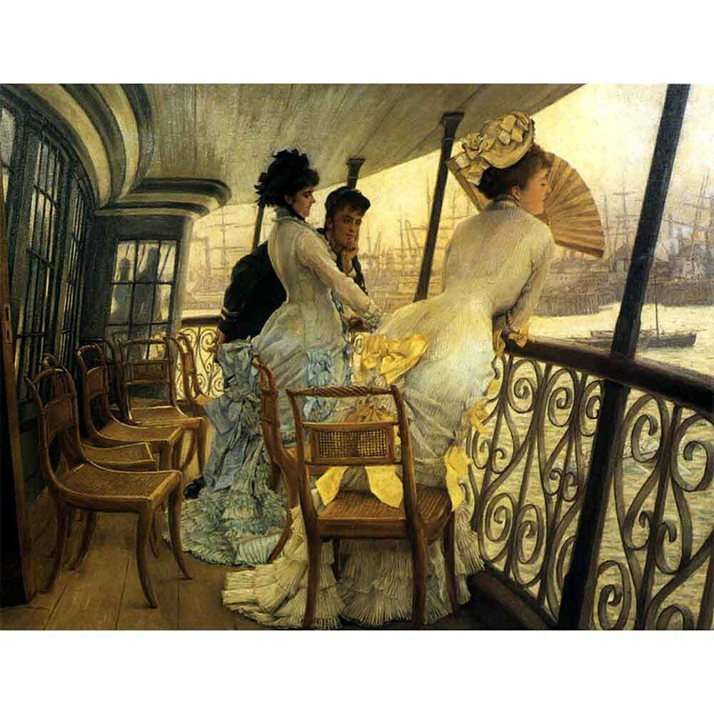 船上の思い出 【15号】 ジャン・ベロー 【 額縁が選べる 額入り 複製画 絵画 】|マスクのエコワン