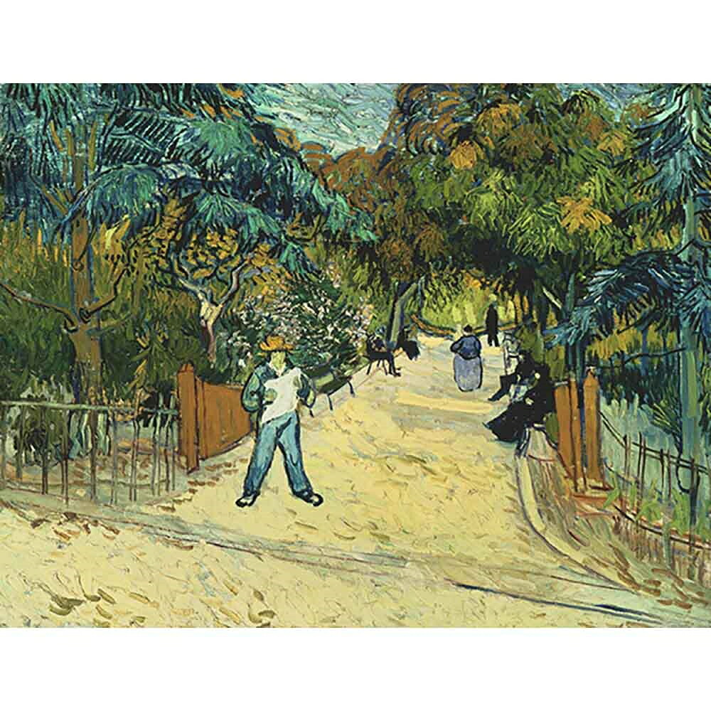 アルルの公園の入口 【15号】 フィンセント・ファン・ゴッホ 【 額縁が選べる 額入り 複製画 絵画 】｜マスクのエコワン