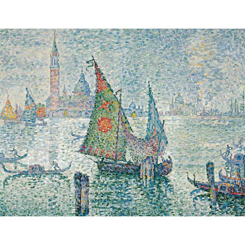 ポール・シニャック、【オンフルール】、年代物大判画集、状態良好、新品高級額装付 ポール・シニャック、【オンフルール】、年代物大判画集、状態