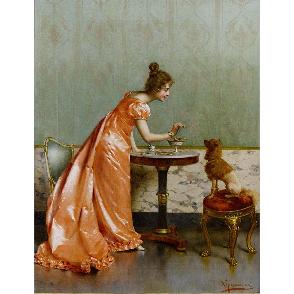 条件のない愛 【15号】 ヴィットリオ・レッジャーニーニ 【 額縁が選べる 額入り 複製画 絵画 】|マスクのエコワン