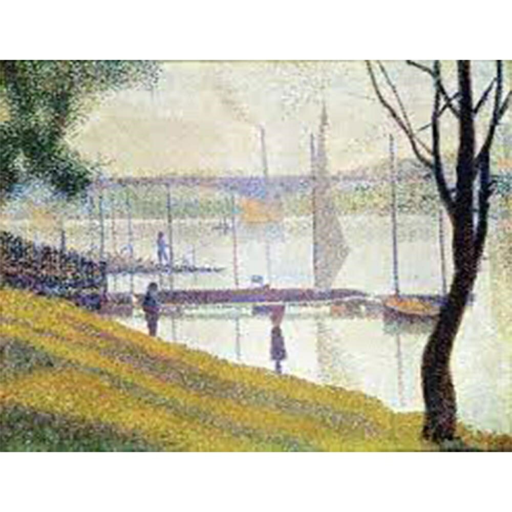 クールブヴォアの橋 【15号】 ジョルジュ・スーラ 【 額縁が選べる 額入り 複製画 絵画 】｜マスクのエコワン