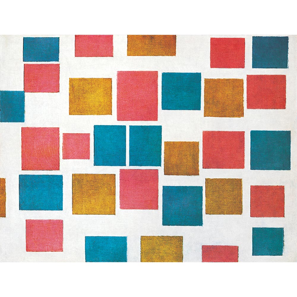 3つカラー面の構成 ２ 【15号】 ピート・モンドリアン 【 額縁が選べる 額入り 複製画 絵画 】｜マスクのエコワン