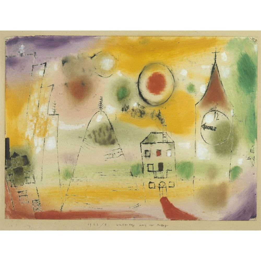冬の日、正午の少し前 【15号】 パウル・クレー 【 額縁が選べる 額入り 複製画 絵画 】|マスクのエコワン