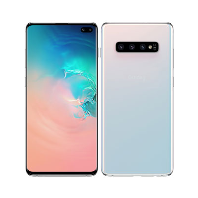 【SIM鍵を掛ける取り消す済】au Galaxy S10+ (Plus) SCV42 プリズム白いこと SAMSUNG 当社３ヶ月間引き受ける 中古 持ちはこぶ兄ちゃん