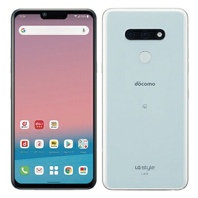 【SIM鍵を掛ける取り消す済】docomo LG style3 L-41A Aurora White LG陰電子 当社３ヶ月間引き請ける 中古 持ちはこび御坊さん