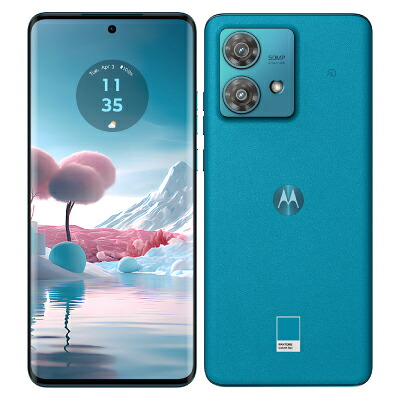 motorola edge40 neo XT2307-3 カリビアンブルー【mineo版SIM無償性】 MOTOROLA 当社３ヶ月間引き受ける 中古 持ちはこぶ兄ちゃん