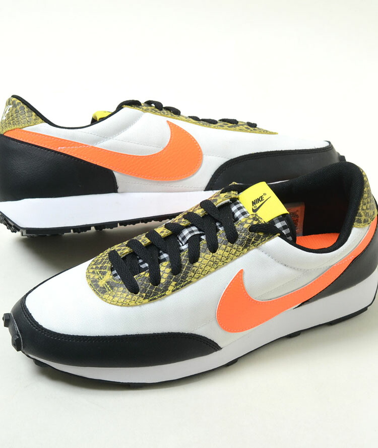 【訳あり】NIKE W DAYBREAK QS  白いこと×黒いこと×黄み メンズ スニーカー cq7620-001w