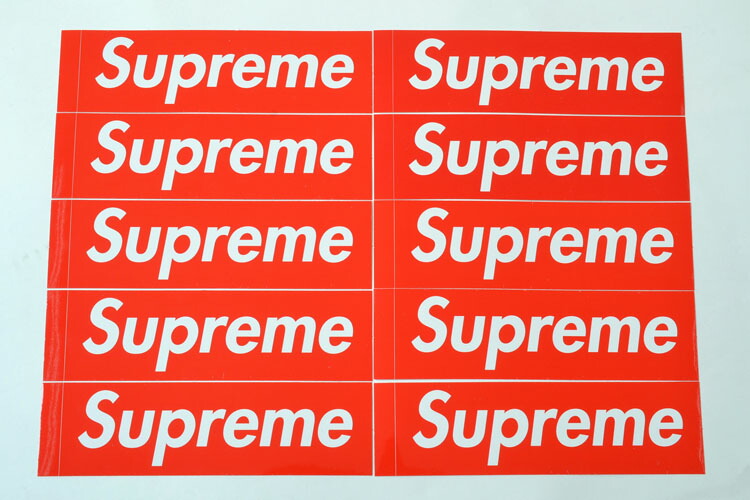 大幅値下げランキング Supreme BOX LOGO ステッカー 二枚セット