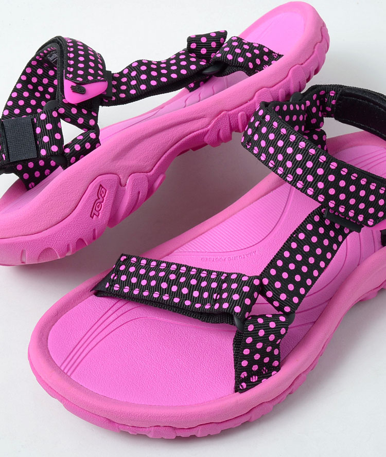 pink teva sandals