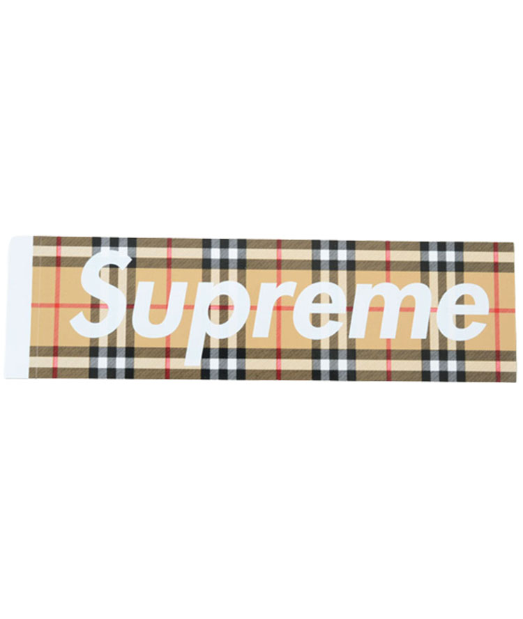 楽天市場】Supreme Burberry Box Logo Sticker シュプリーム