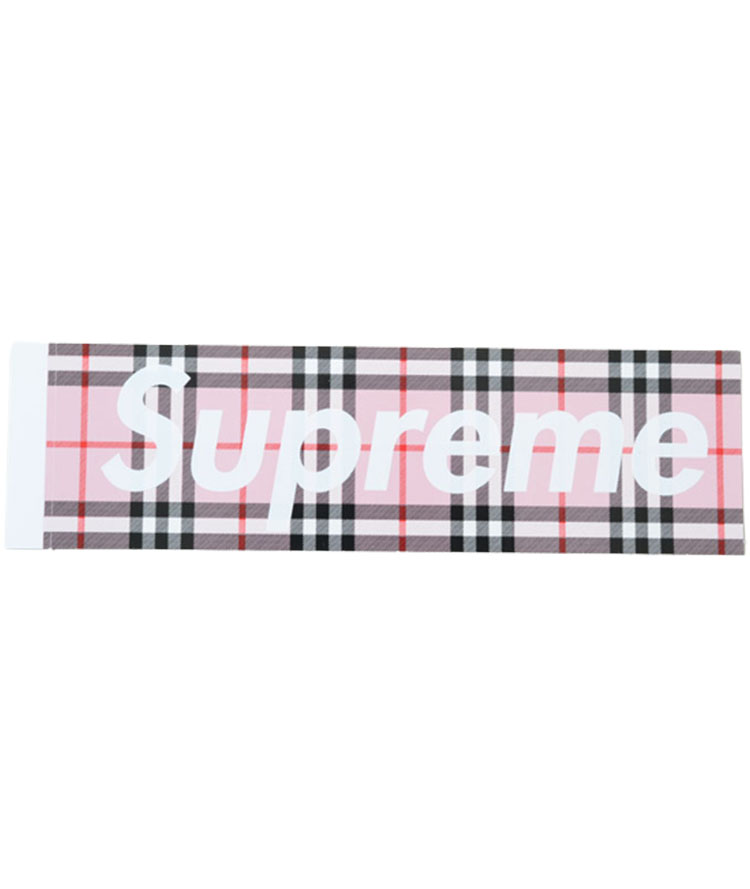 【楽天市場】Supreme Burberry Box Logo Sticker シュプリーム 