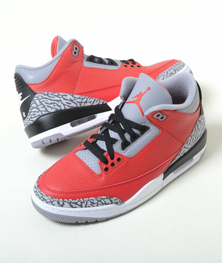 NIKE AIR JORDAN 3 RETRO SE ナイキ エア ジョーダン 3 レトロ SE グレー×レッド メンズ スニーカー ck5692-600